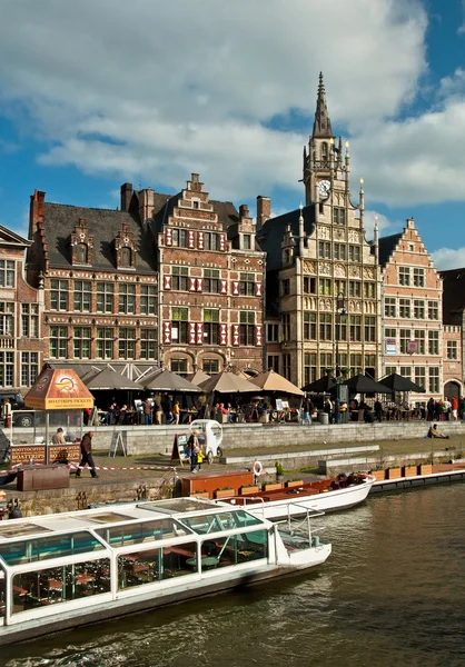 Canals of Amsterdam and streets — Stock Photo, Image