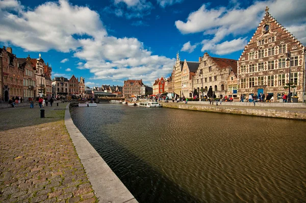 Canals of Amsterdam and streets — Stock Photo, Image