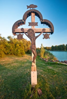 Güzel ahşap çapraz