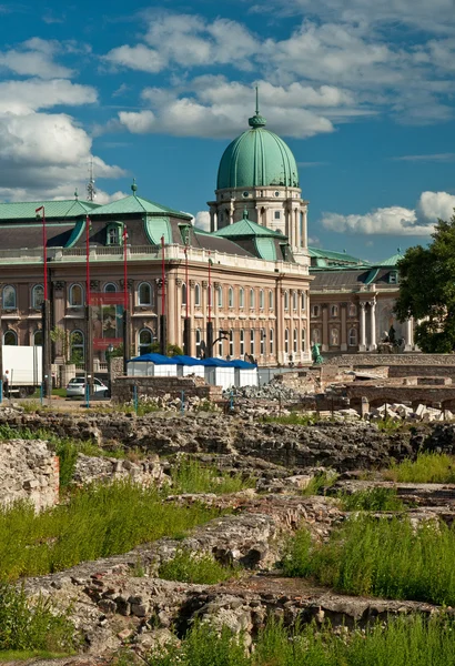 Case medievali nel Castello di Buda — Foto Stock