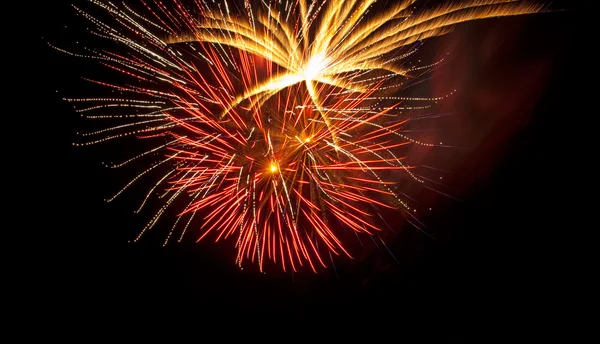 Fogos de artifício vívidos coloridos — Fotografia de Stock