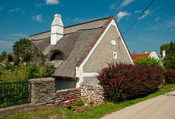 Typical houses in the old town of Kovagors, Hungary — Stock Photo, Image