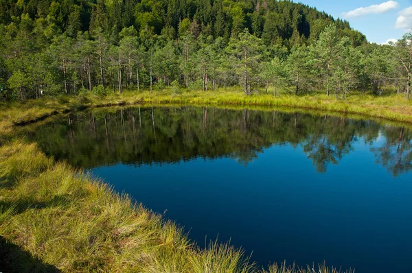 Lake with the reflection of the sky — Stock Photo, Image