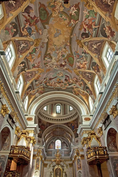 Interior of Ljubljana Cathedral, Slovenia — Stock Photo, Image