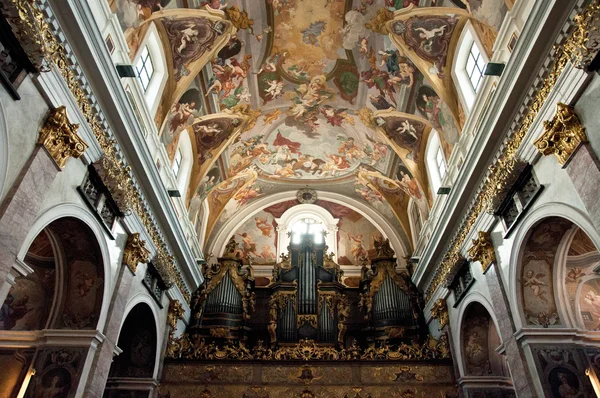 Innenraum der Kathedrale von Ljubljana, Slowenien — Stockfoto