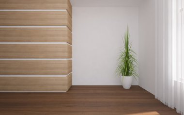 Modern 3d iç tasarım-3d render