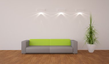 Modern 3d iç tasarım-3d render