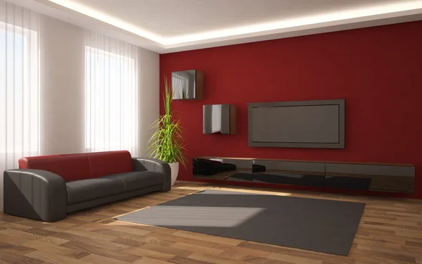 Modern 3d iç tasarım-3d render — Stok fotoğraf