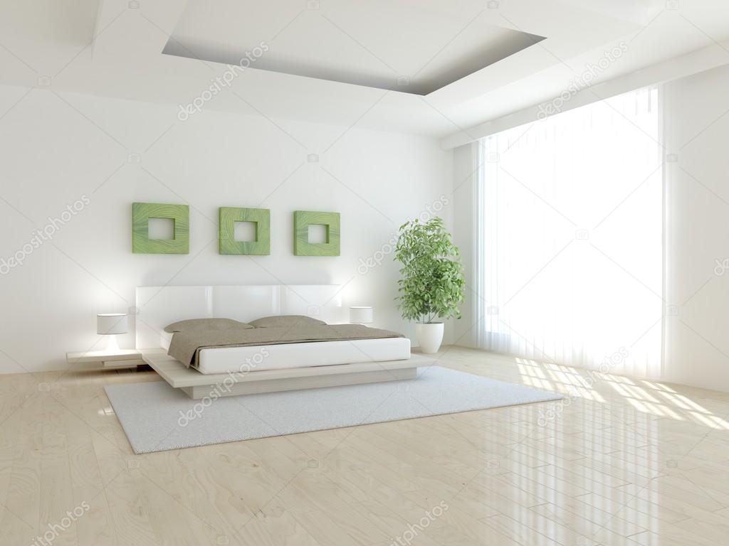 White modern interior concept