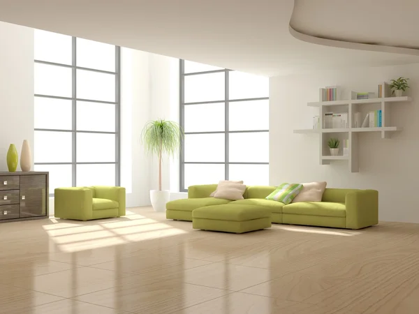 Blanco moderno concepto de interior — Foto de Stock