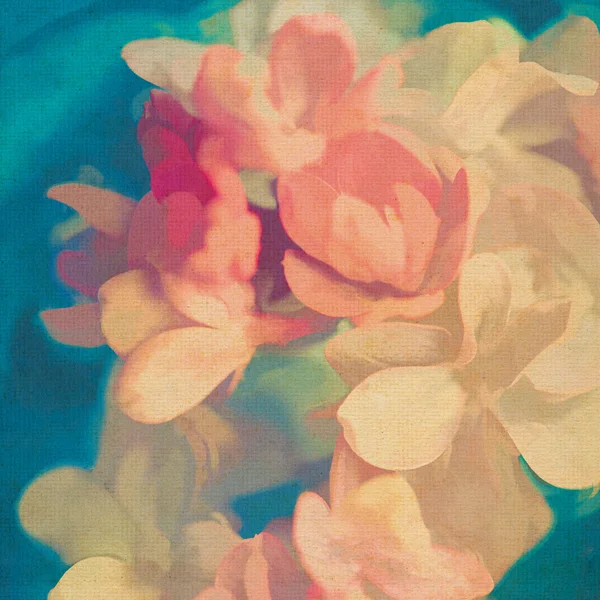 Arte flores pintura fundo — Fotografia de Stock