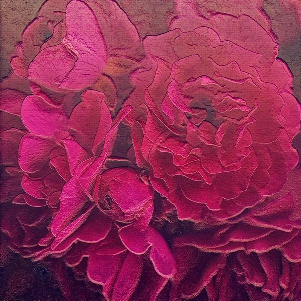 Hermoso fondo de flores. estilo de pintura —  Fotos de Stock