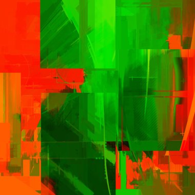 Soyut sanat kırmızı ve yeşil arka plan