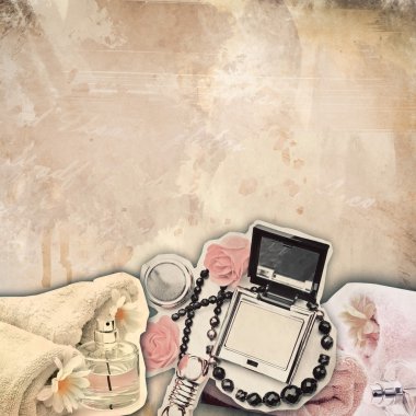 Tozu ile kadın parfüm