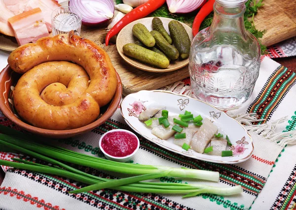 Comida tradicional ucraniana — Foto de Stock