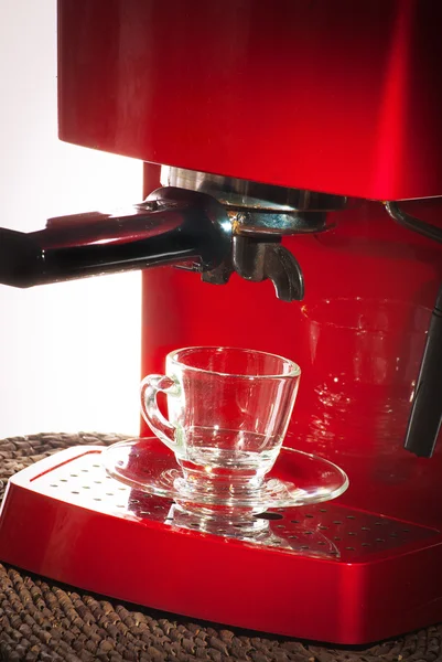 Coffee machine and cup — Stock Photo, Image