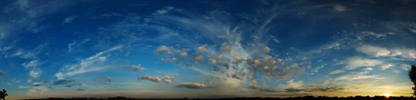 Panorama fra solnedgang – stockfoto