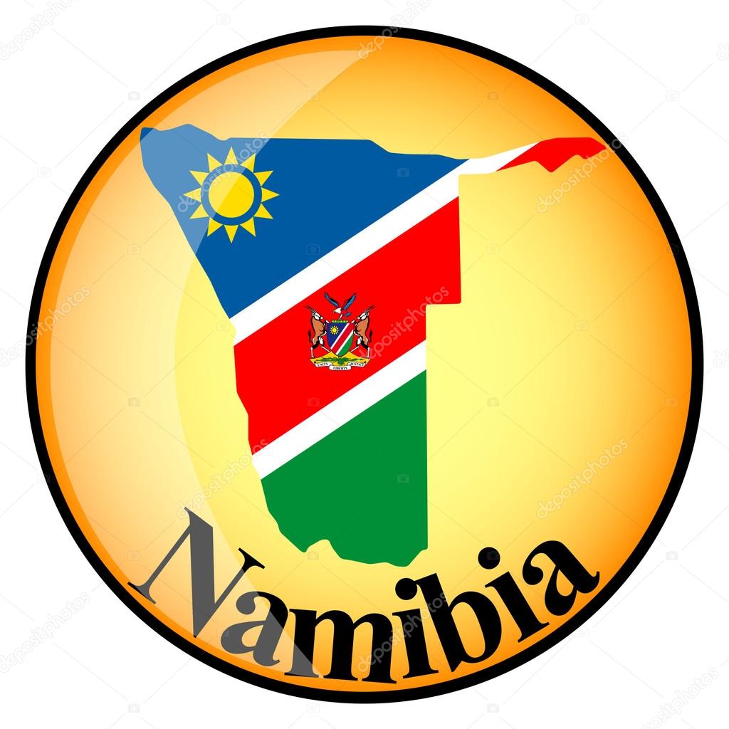 orange button with the image maps of Namibia