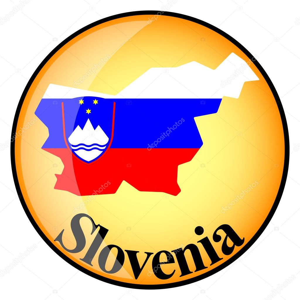 orange button with the image maps of Slovenia
