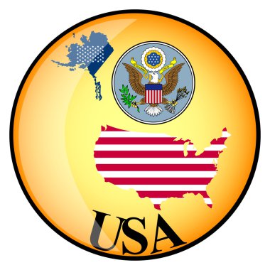 turuncu düğmesine görüntü haritaları ile Amerika Birleşik Devletleri 
