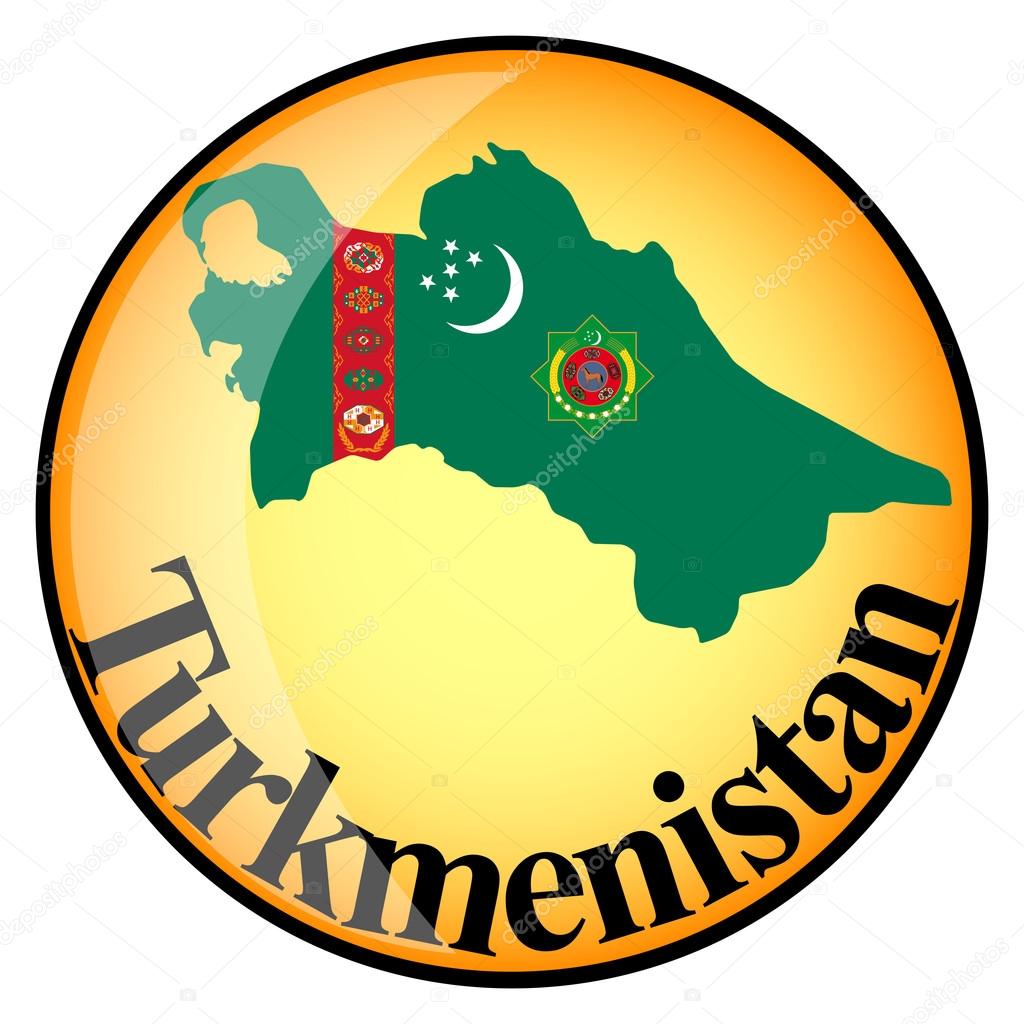 orange button with the image maps of Turkmenistan 