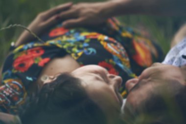 Soyut insanlar arka plan. insanlar görüntü bulanıklığı