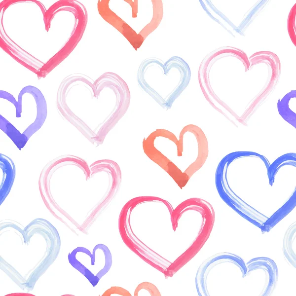 Purple and pink heart, watercolor element for design — Stock Photo, Image