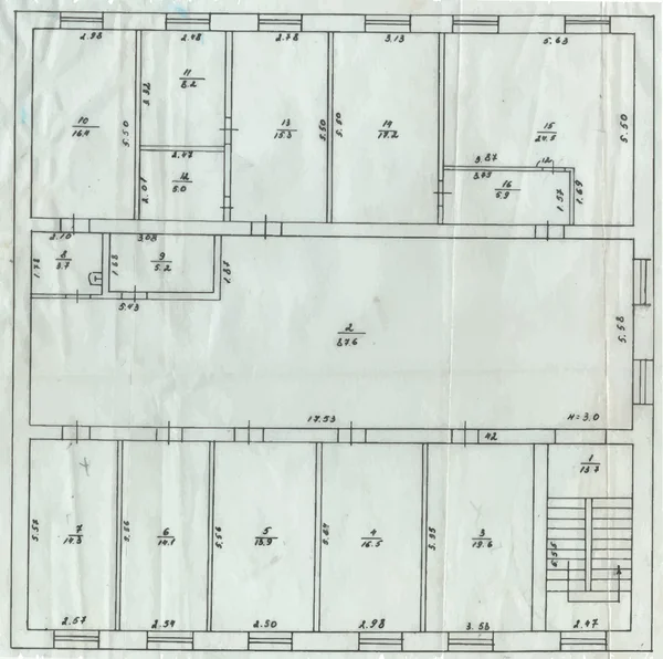 Contesto architettonico. Parte del progetto architettonico, archite — Vettoriale Stock