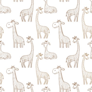 Güzel yetişkin zürafa bize bakıyor