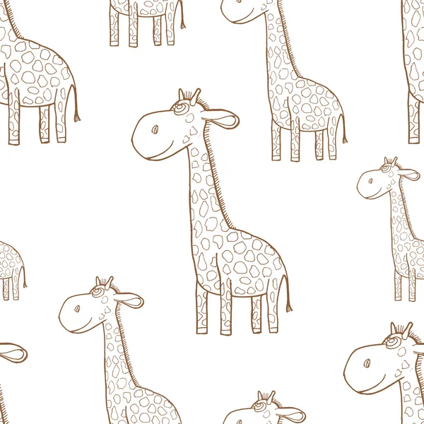 Красиві дорослих жирафа, дивлячись на нас — стоковий вектор
