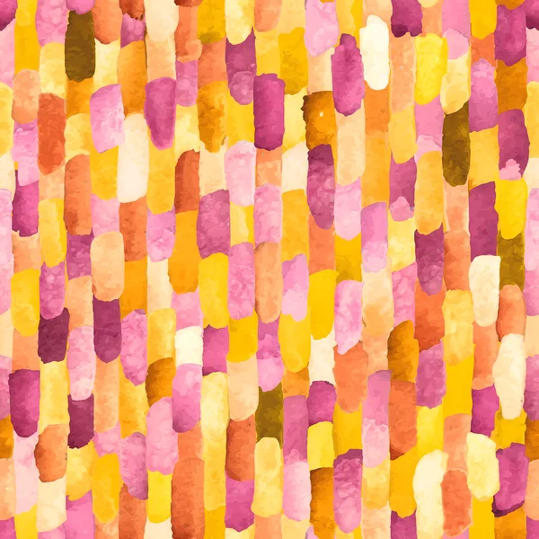 Watercolor bricks. Vector abstract seamless pattern. — Stock Vector