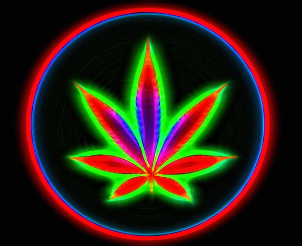 Marijuana leaf — Stock Photo, Image