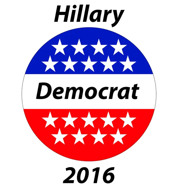 Demokrat button, znamení — Stock fotografie