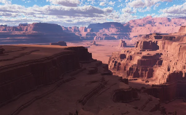 3D-s fantasy sivatagi táj — Stock Fotó