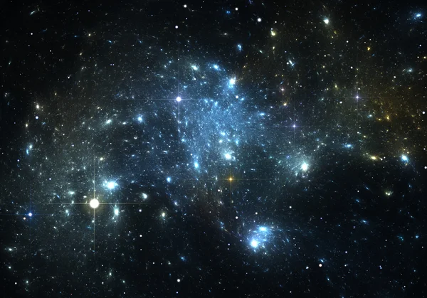 多彩空间星级星云 — 图库照片
