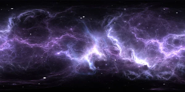 360 Graders Rymd Nebulosa Panorama Ekvirektangulär Projektion Miljö Karta Hdri — Stockfoto