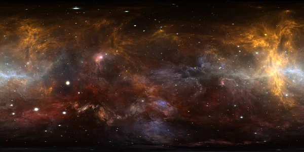 Panorama Della Nebulosa Spaziale 360 Gradi Proiezione Equirettangolare Mappa Ambientale — Foto Stock