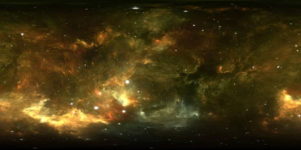 360 Degree Space Nebula Panorama Equirectangular Projection Environment Map Hdri — Stock Photo, Image