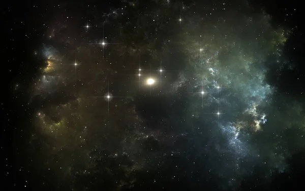Supernova Madre Nuestro Sistema Solar Nube Interestelar Polvo Gas Fondo — Foto de Stock