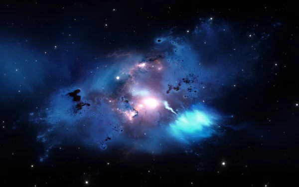 Space Nebula Use Projects Science Research Education Interstellar Cloud Gas — Stock Photo, Image