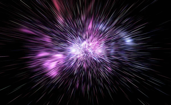 High Energy Particles Explosion Illustration — Stock Photo, Image
