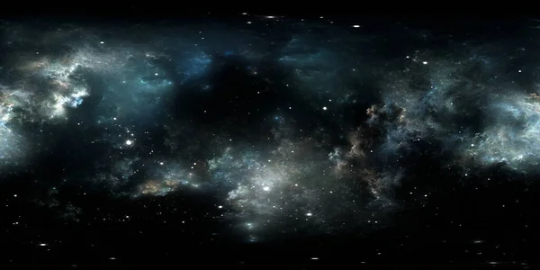 Nube Interstellare 360 Gradi Polvere Gas Sfondo Spaziale Con Nebulosa Foto Stock