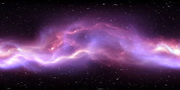 360 Stopni Międzygwiezdna Chmura Pyłu Gazu Kosmiczne Tło Mgławicą Gwiazdami Obraz Stockowy
