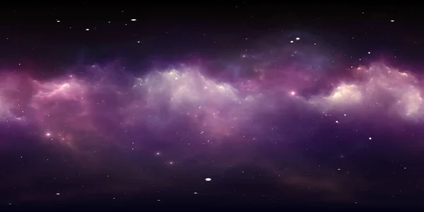 Csillagközi Gáz Porfelhő Mélyűri Háttér Csillagokkal Űrköd Panoráma Környezet 360 — Stock Fotó
