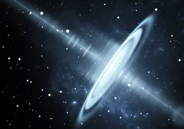 Ruimtevoorwerp met extreme-energie cosmic ray — Stockfoto