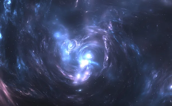 Nebulosa espacial azul — Foto de Stock