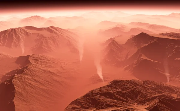 Tempête de poussière sur Mars — Photo