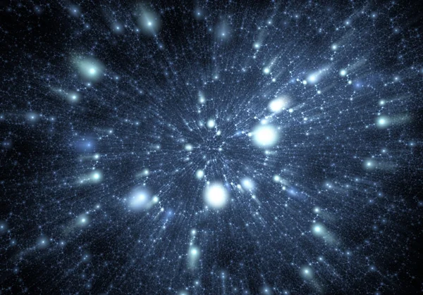 Zaman sıçraması arka plan, uzayda seyahat.