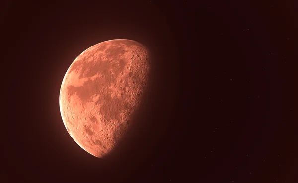 Red blood moon or planet — Stock Photo, Image