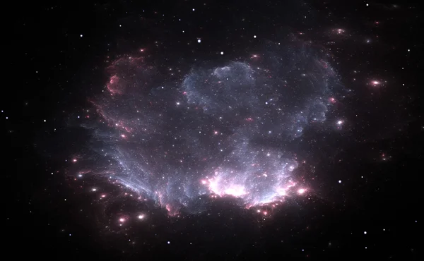 Nebuloasa violet în spațiul profund — Fotografie, imagine de stoc
